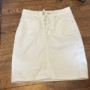 White Denim Guess Skirt